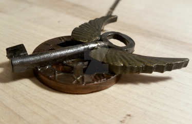 Winged Key with Clock Faced Gear 2