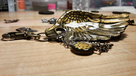 Oversized Wing Keychain