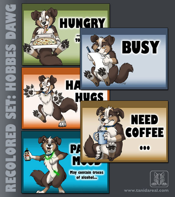 Mood Badges - Hobbes Dawg