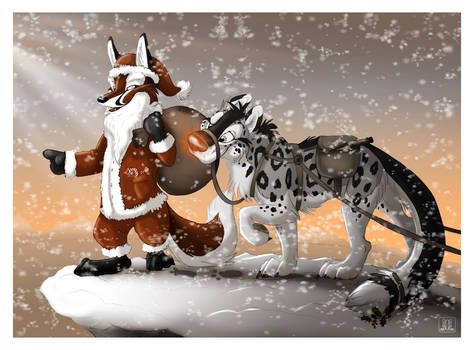 Santa Fox and RudOlf