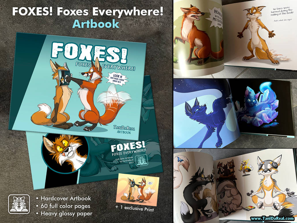 FOXES! Foxes Everywhere! Artbook