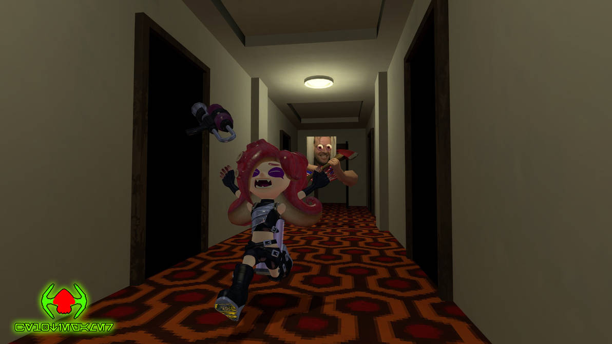 Enemy Octoling runs away from Johnny by Ky10TieGamer on DeviantArt