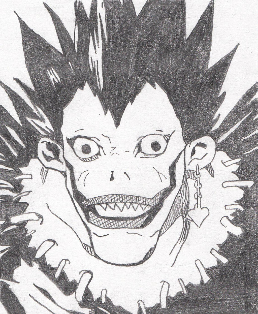 Ryuk (pencil version) by Shnakes on DeviantArt