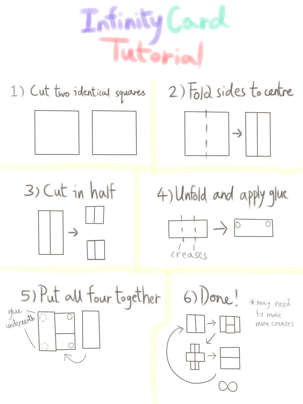 Infinite Note Card Infinity Card Tutorial by Yumsobi on DeviantArt