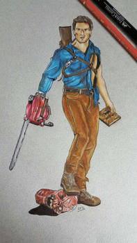 Ash - Evil Dead 2 Illustration