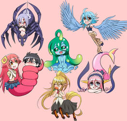 Monster Musume - Chibi girls