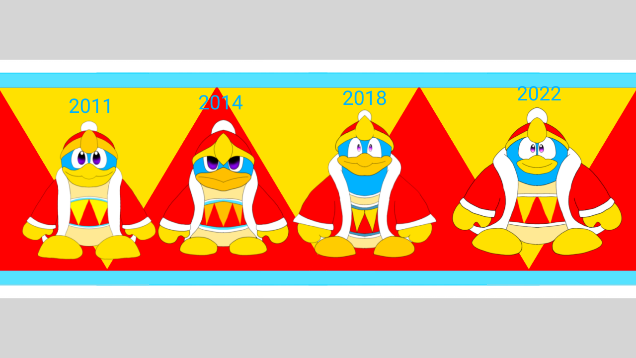 Deviantart Dedede Dedede's Design Evolution by RonJackSilver4816 on DeviantArt