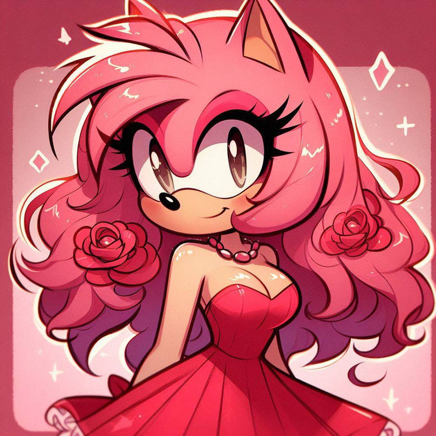 Sumptuous Amy Amy in a glamorous dress... by SpeedoChaseTheAIArt on DeviantArt