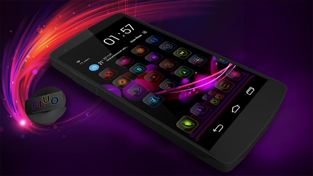 Next Launcher Theme FluO