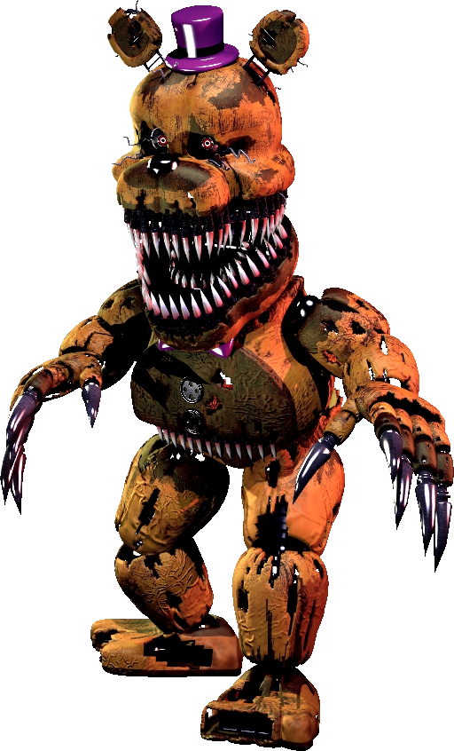 Nightmare Fredbear Render by CynfulEntity on DeviantArt