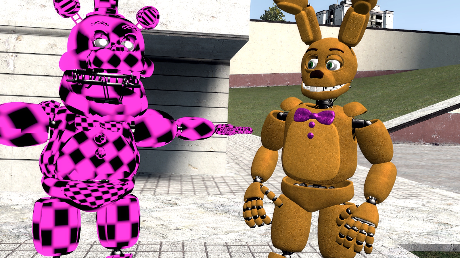 Fredbear & Spring Bonnie by g0lbat on Newgrounds