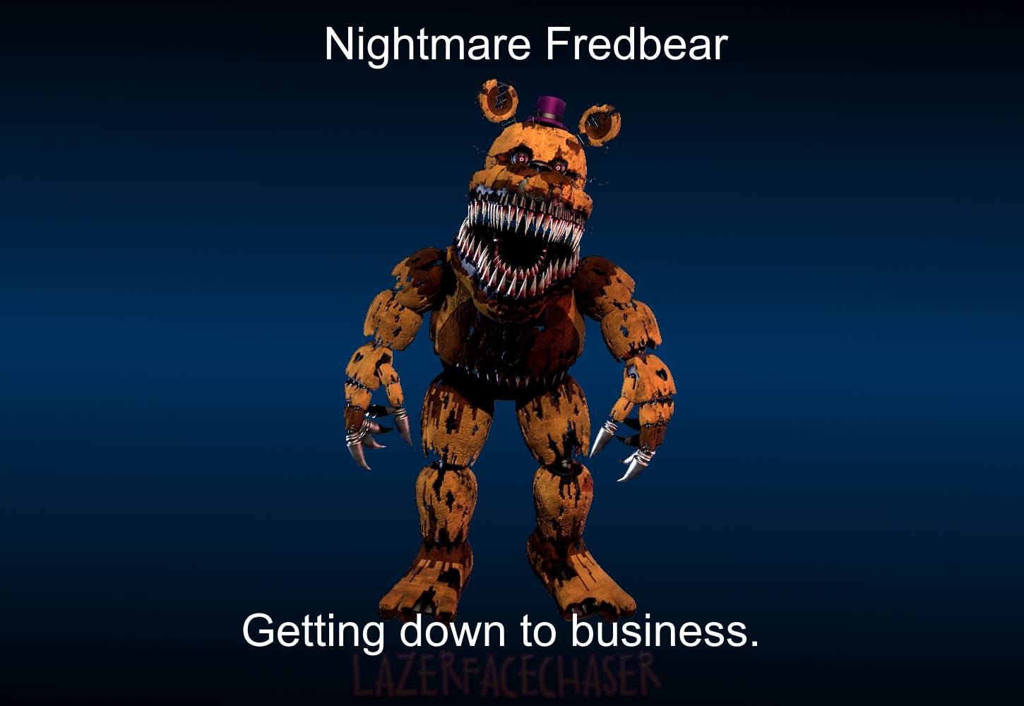 Nightmare Fredbear Render by CynfulEntity on DeviantArt