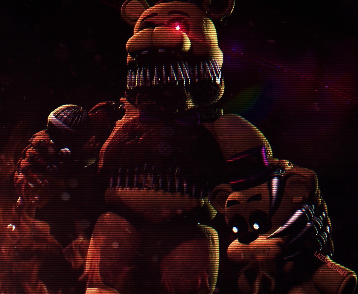 Nightmare Fredbear Render by CynfulEntity on DeviantArt