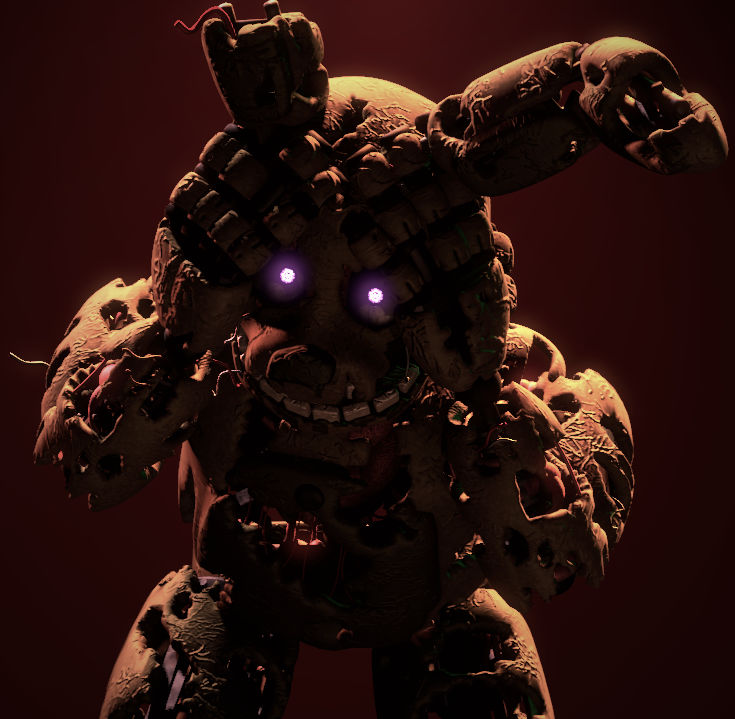 Spring Trap Render Simple Pretty Simple Springtrap Render by CynfulEntity on DeviantArt