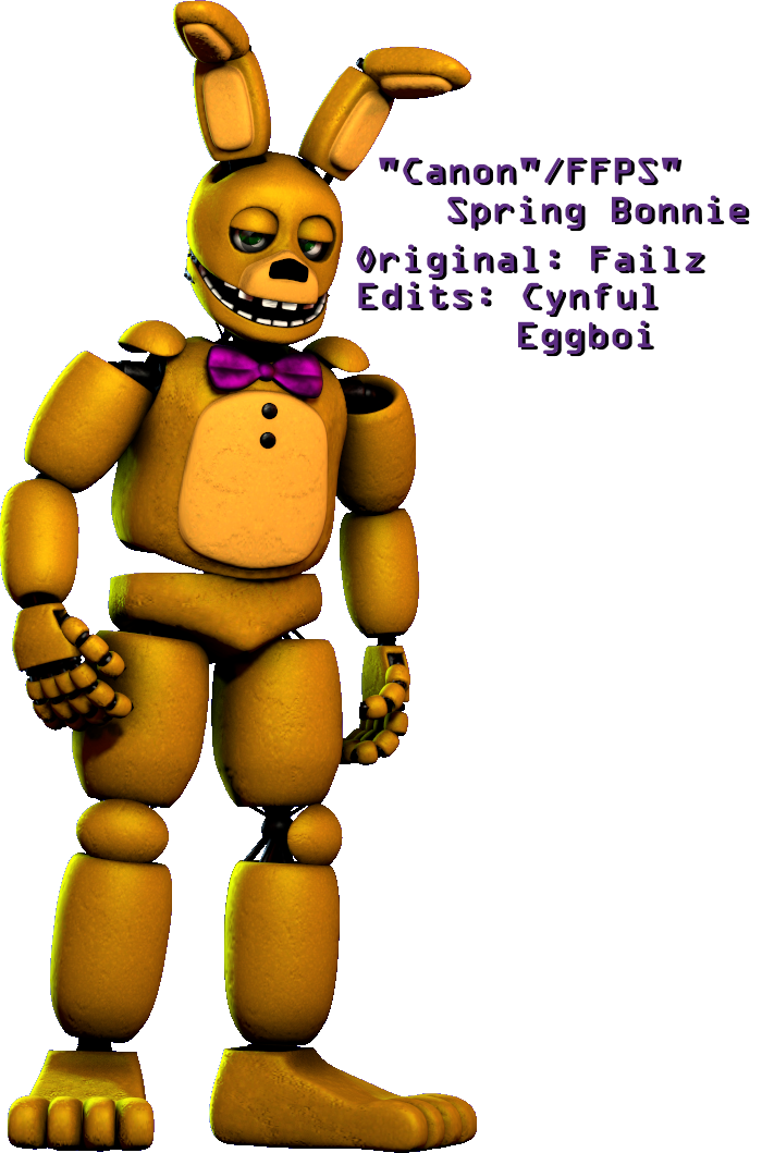 Model Edit: Canon/F.F.P.S Spring Bonnie by CynfulEntity on DeviantArt