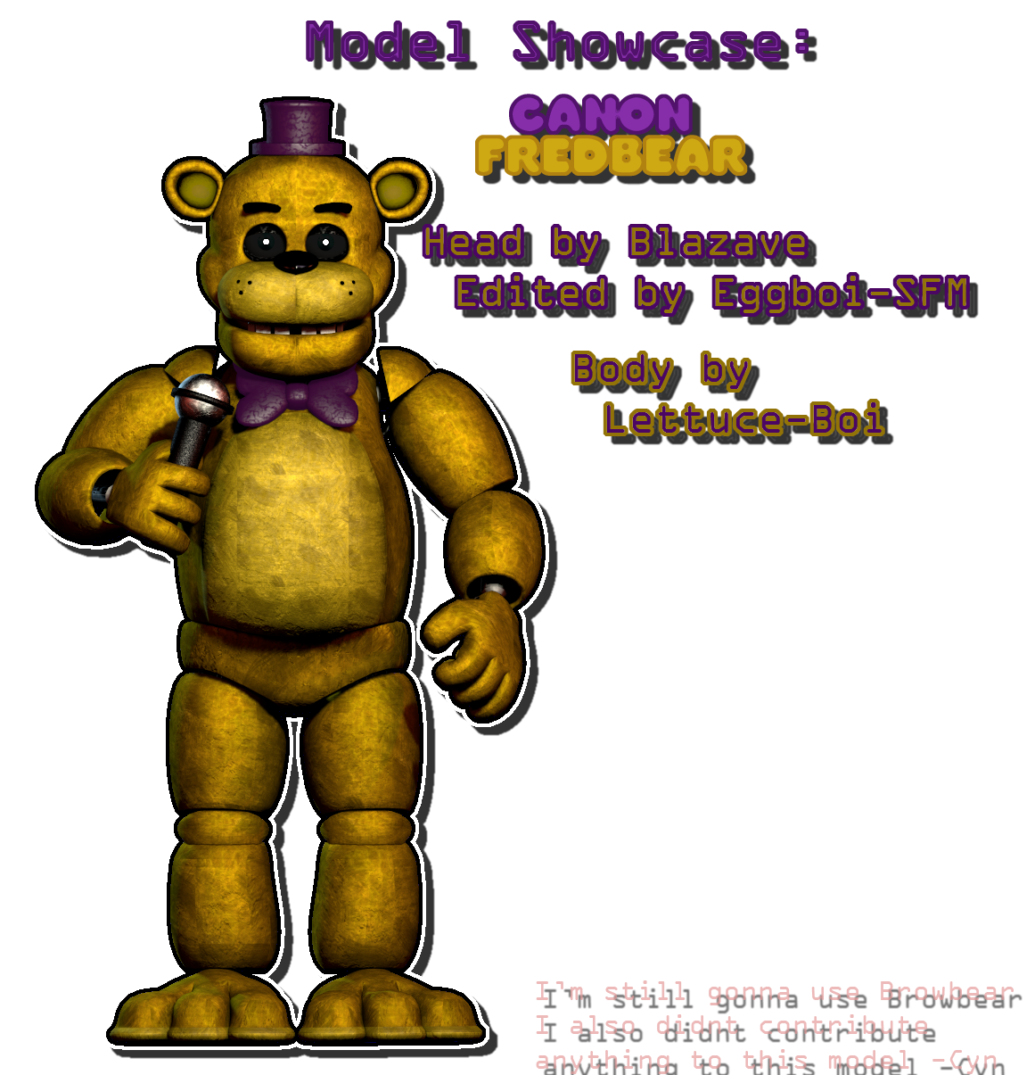 Nightmare Fredbear Render by CynfulEntity on DeviantArt