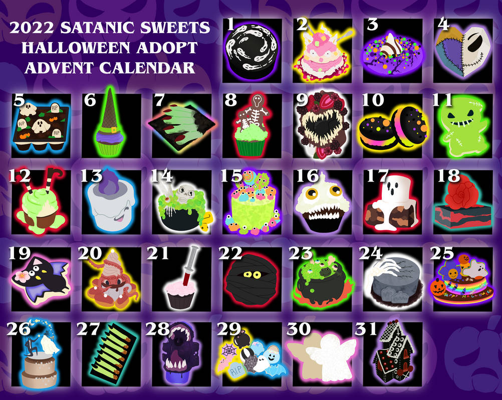 Satanic Sweets 2022 Halloween Adopt Advent By SweetSummoningBook On satanic-sweets-2022-halloween-adopt-advent-by-sweetsummoningbook-on