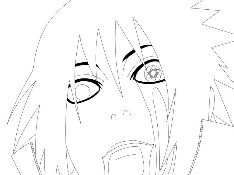 Sasuke Line Trace Sasuke Chapter 480 Lineart by omega-deviant on DeviantArt