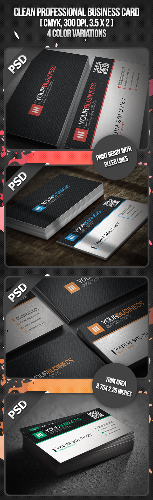 Clean Professional Business Card