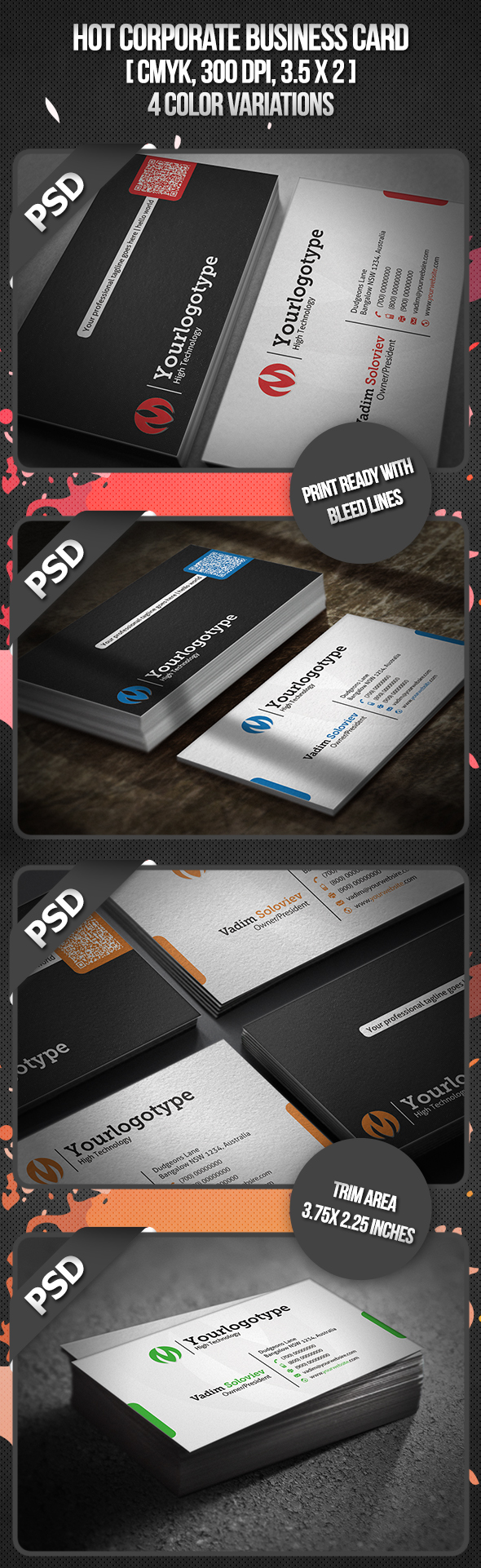 Hot Corporate Business Card