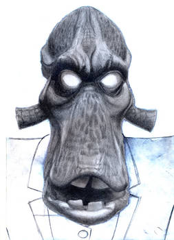 oddworld - glukkon head front