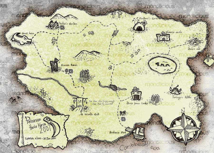 Treasure map by osmond88 on DeviantArt