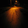 Dark, empty and scary street