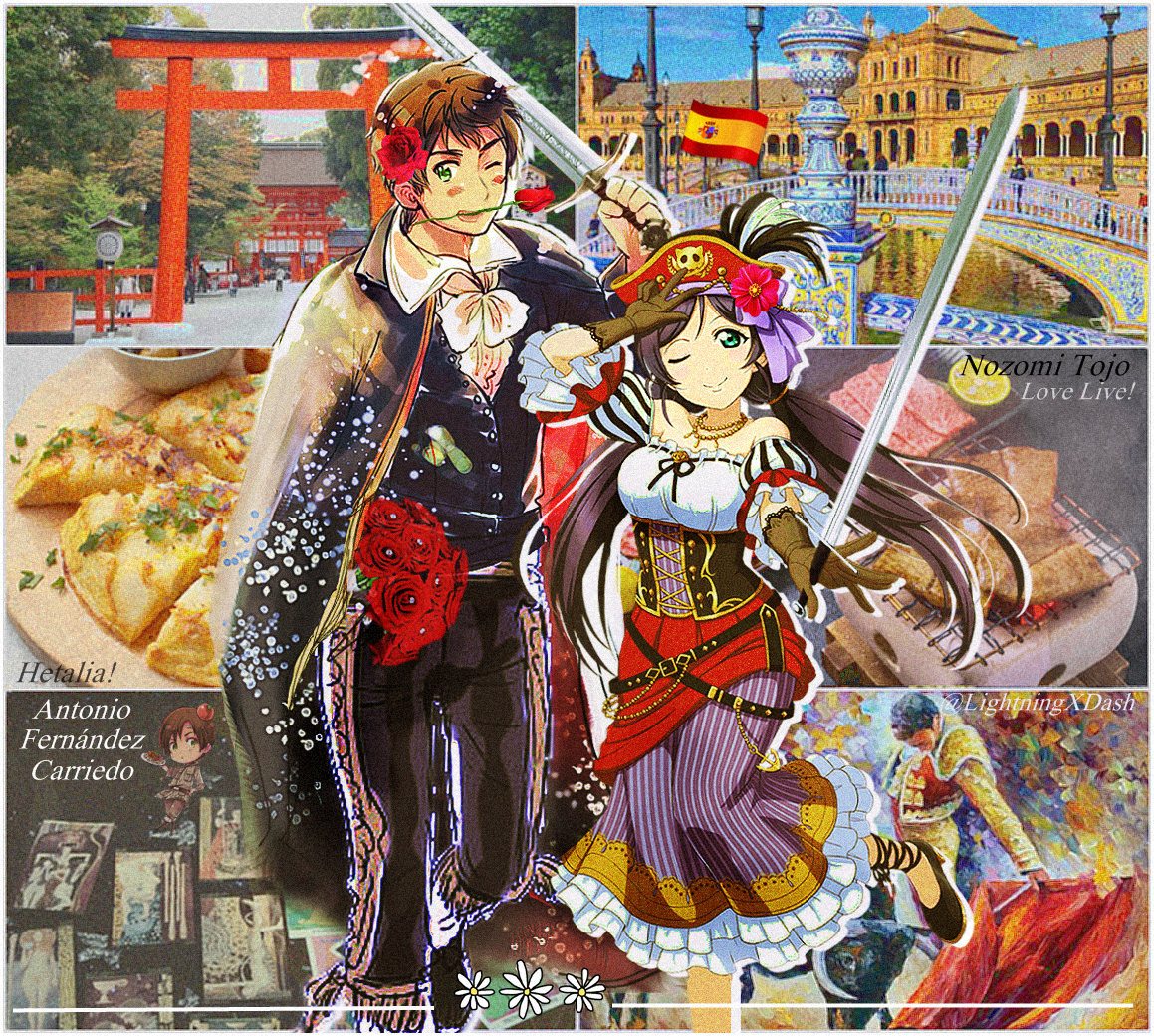 Hetalia Spain X Nozomi Tojo Love Live Aph By Edline02 On Deviantart Hetalia Spain X Nozomi Tojo Love Live Aph By Edline02 On Deviantart