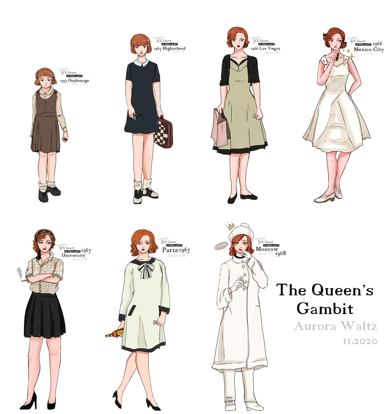 Queen's Gambit Elizabeth Harmon by jo-ar on DeviantArt