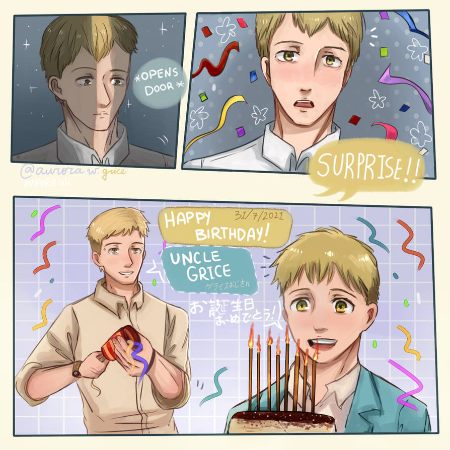 Uncle Grice Birthday - Attack on Titan 1/2 by AuroraWGrice on DeviantArt
