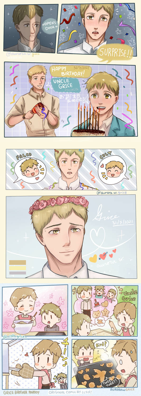 Uncle Grice Birthday - Attack on Titan Colt Falco by AuroraWGrice on