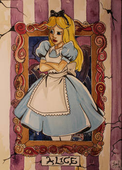 Alice in wonderland - Watercolor
