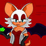 Rouge The Bat - red dress