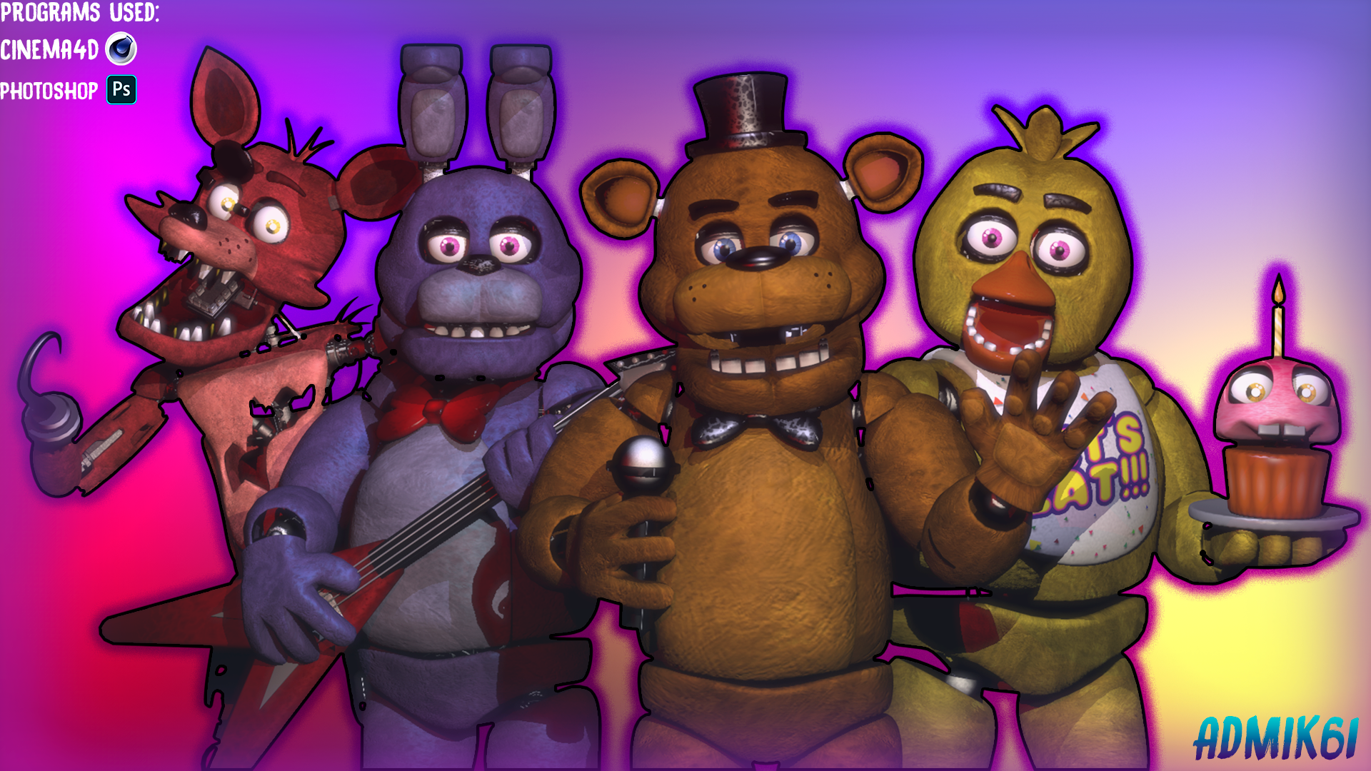 FNaF 1 Gang by Frederick-Arts on DeviantArt