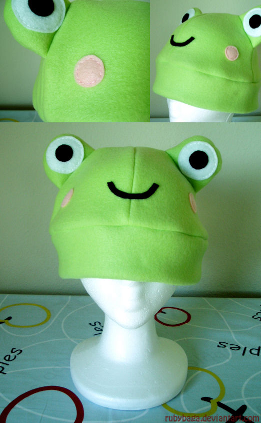 Frogger Hat Froggy hat by Rubybaga on DeviantArt