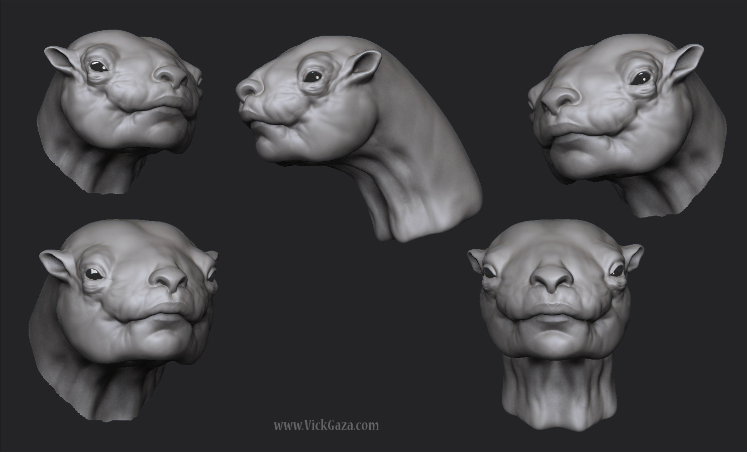 Speedsculpt head practice - Zbrush