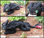 Large Toothless Plush For Sale by BlueWolfCheetah