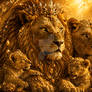 The Golden Lion Pride and the Crystal Forest