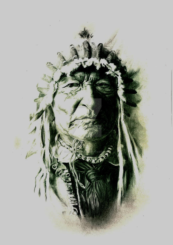 Red Indian Chief by sugarpencil on DeviantArt