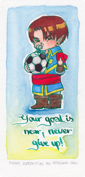 Goal - Encouragement card to Azzedar-san