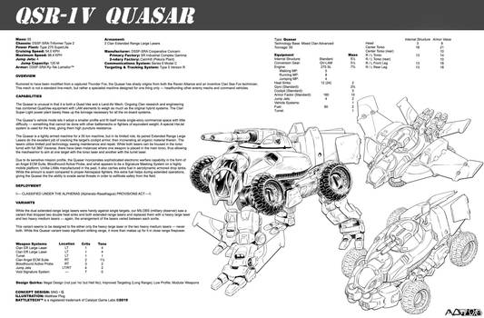 Battletech - QSR-1V Quasar
