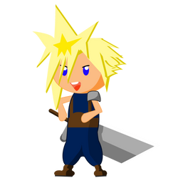 Cloud Strife Graphic by TionneDawnstar