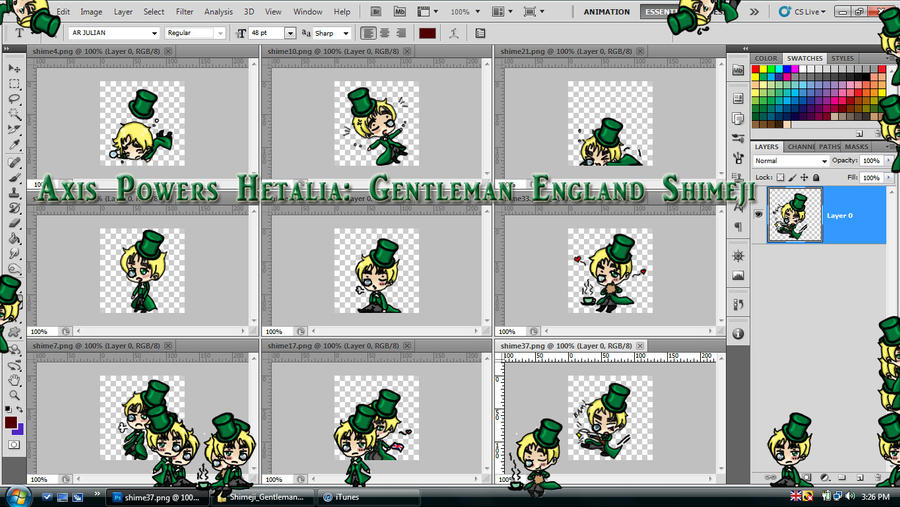Hetalia: Gentleman England Shimeji Download
