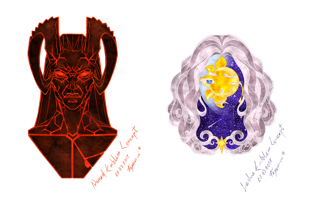 Emblem Concepts For the Cities Of Ledna and Nomed