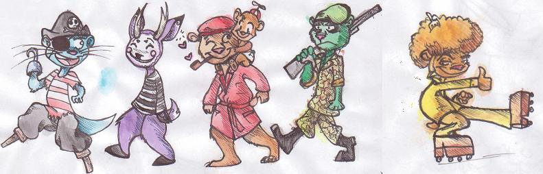 Happy Tree Friends Watercolor