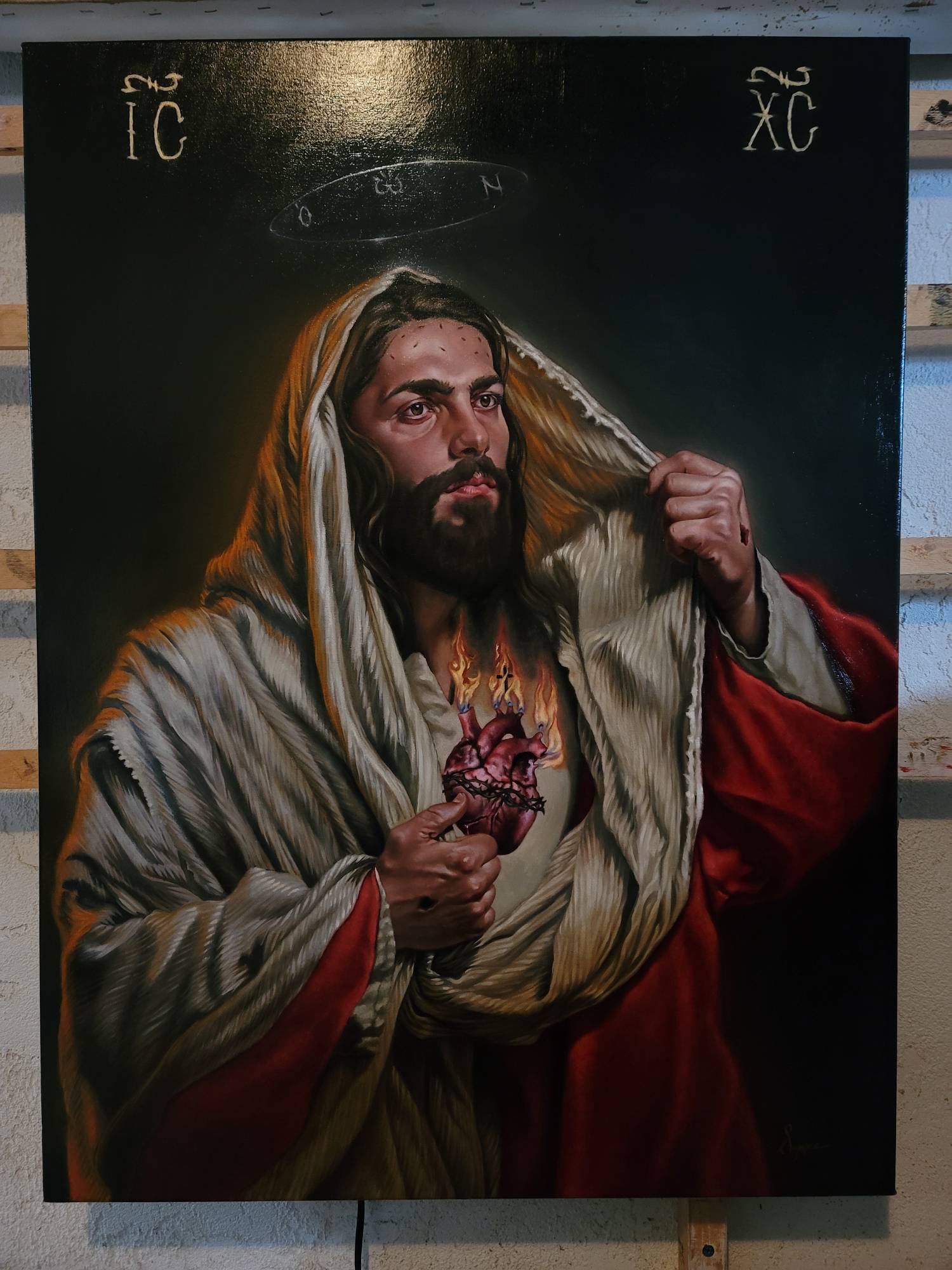 Sacred Heart Baroque Icon by supparockabilly on DeviantArt