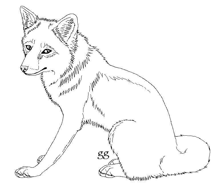 FREE fox lineart on Love-Of-Foxes - DeviantArt.