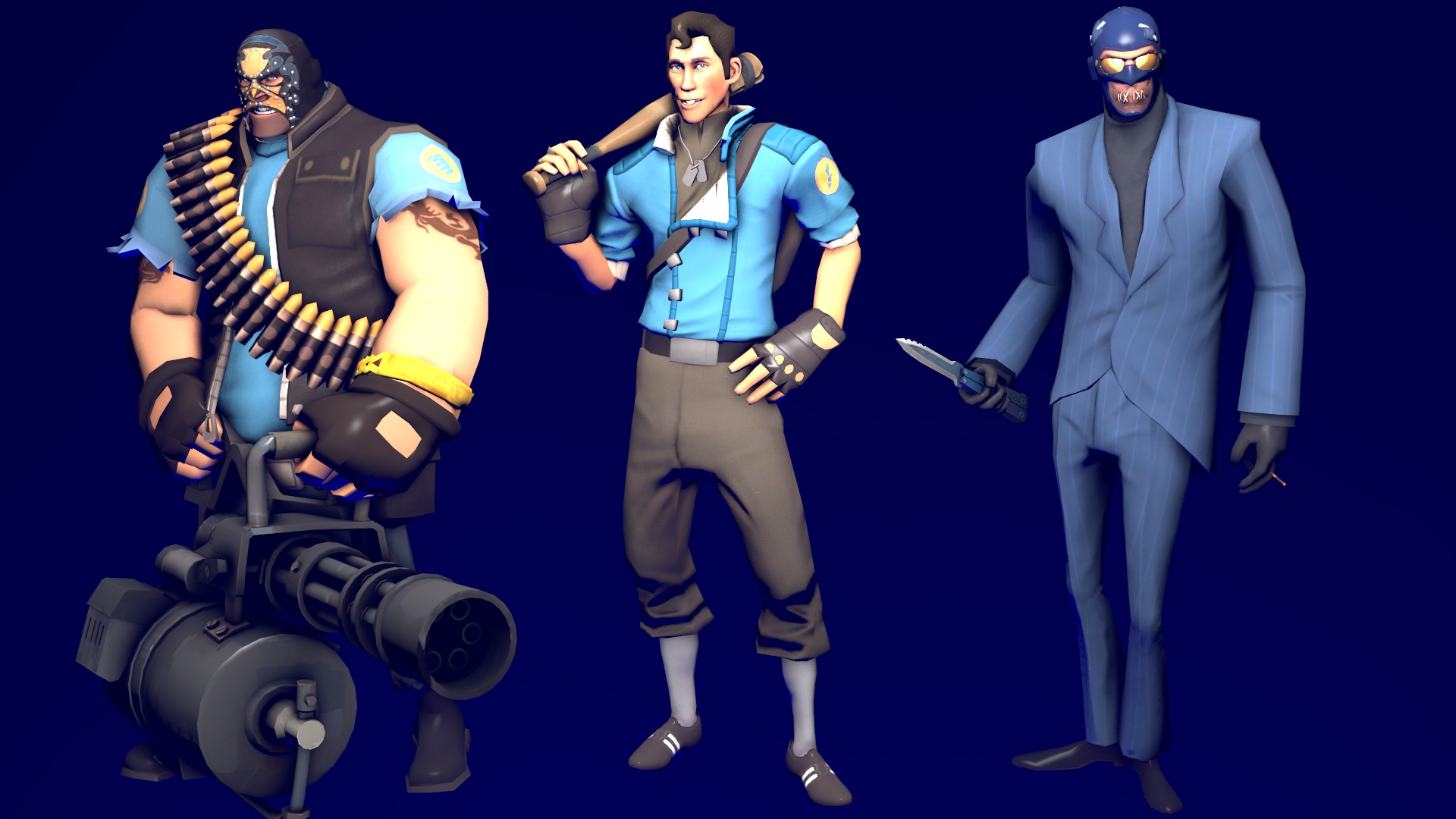 My Loadouts for Heavy, Scout and Spy (BLU)