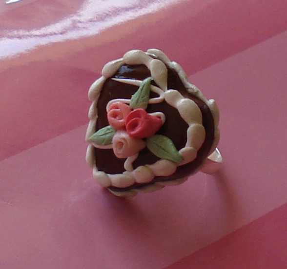 Mini Choco Heart Cake Ring