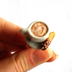Latte Art and Biscotti Ring